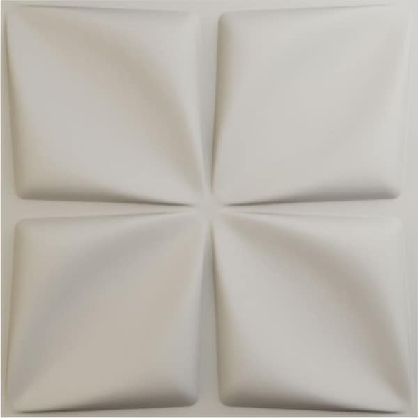 Ekena Millwork 19 5/8in. W x 19 5/8in. H Riley EnduraWall Decorative 3D Wall Panel Covers 2.67 Sq. Ft. WP20X20RLGBW - main